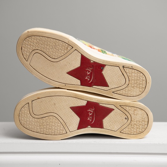 ASH DESIGNER Womens Sz 38 (7.5) Jungle Graffiti Platform Slip-On Sneakers Artsy - Picture 8 of 8